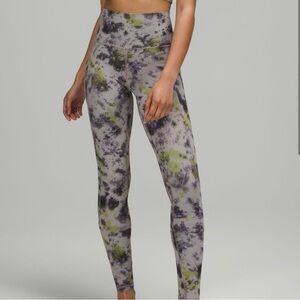 lululemon align Tie-Dye Leggings - Gray and Green